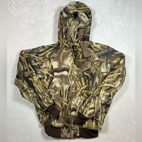 SPARTAN Large Made in USA Realtree Advantage Wetlands Camo Vintage Coat Hooded - Picture 1 of 12
